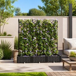 Specifications of 3 Piece Black Garden Planter Set