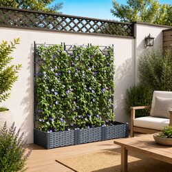 Garden Planter Set – 3 Pieces, Dimensions 120x40x125.5cm