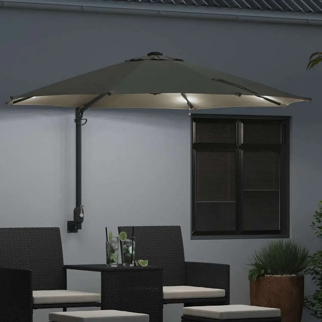 Garden Parasol with Steel Frame