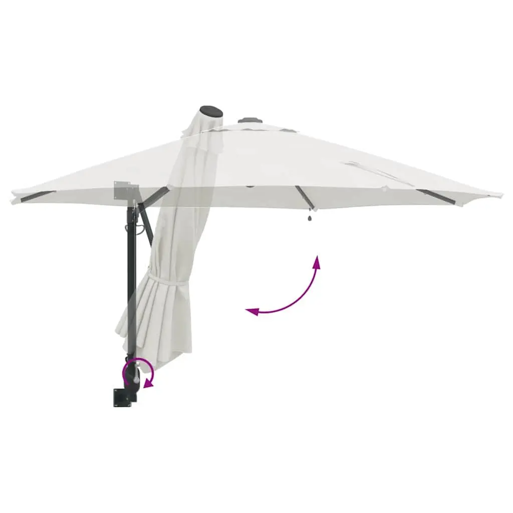 Garden Parasol with Steel Frame