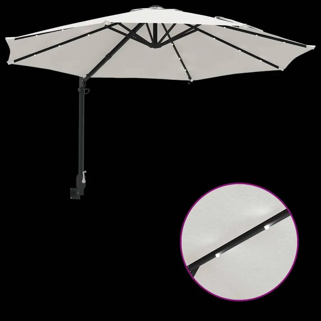 Garden Parasol with Steel Frame