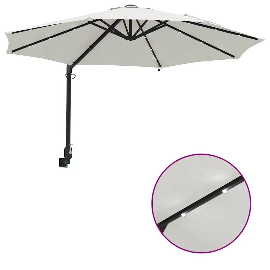 Garden Parasol with Steel Frame