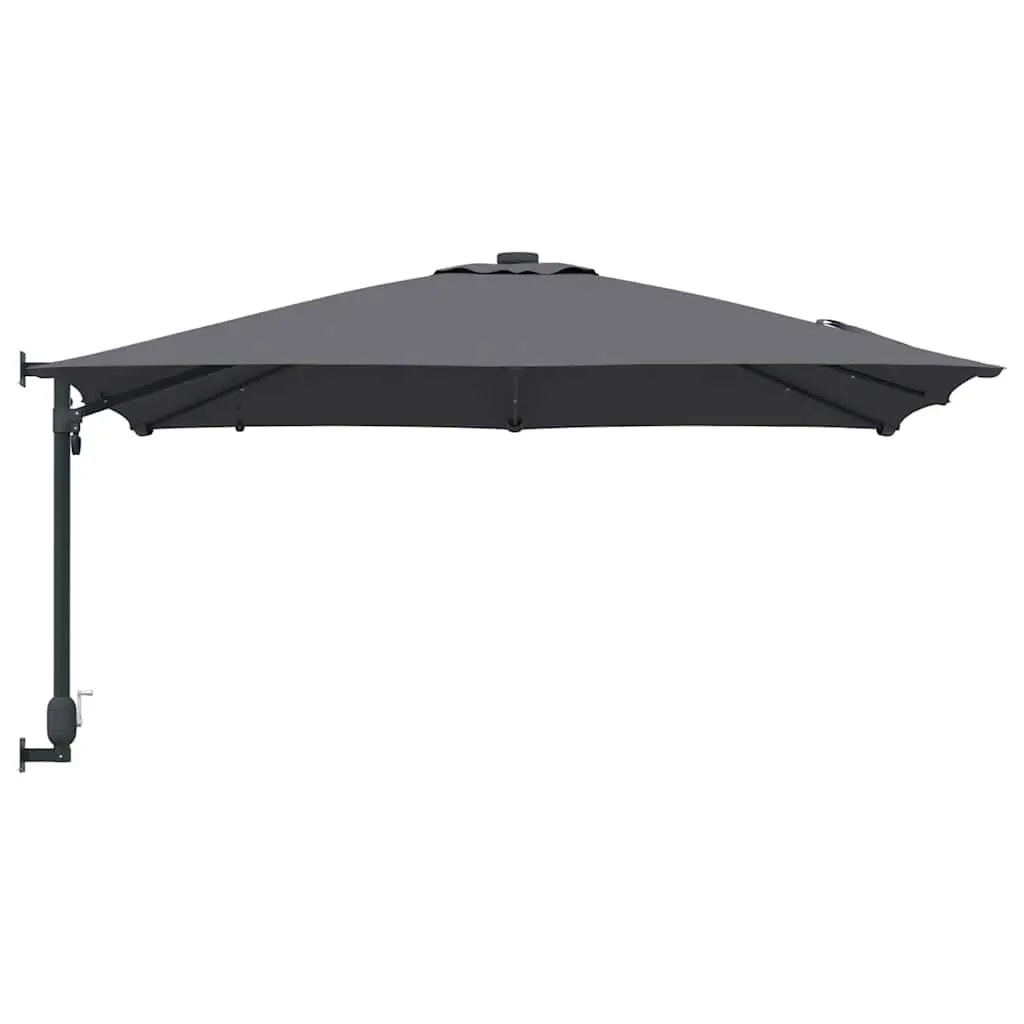 Garden Parasol Cantilever Outdoor Umbrella Sunshade with LED Lights 2485 x 2475 x 160 cm