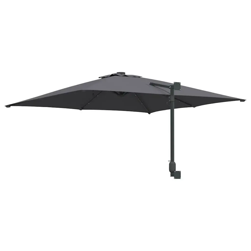 Garden Parasol Cantilever Outdoor Umbrella Sunshade with LED Lights 2485 x 2475 x 160 cm