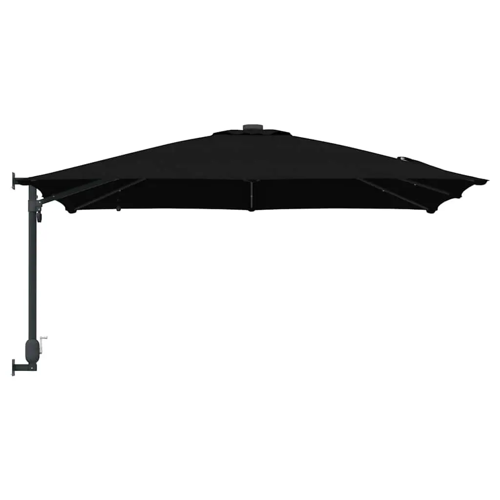 Garden Parasol Cantilever Umbrella Outdoor Shade Black 248.5cm