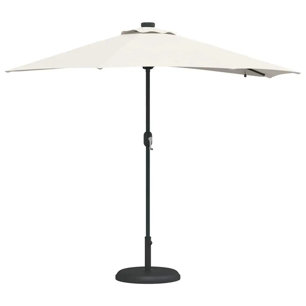 Garden Parasol Outdoor Umbrella Sunshade Patio Shade Brown 294x150x223cm