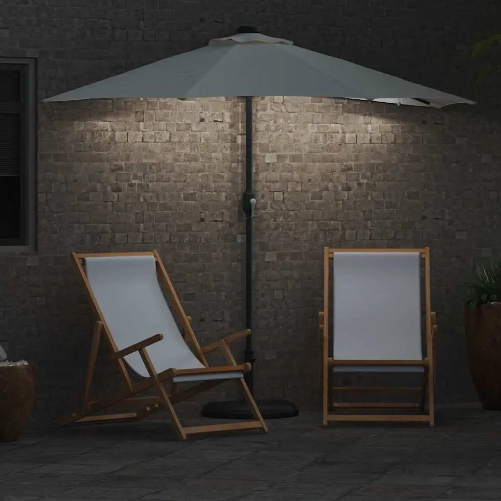 Garden Parasol Outdoor Umbrella Sunshade Patio Shade Brown 294x150x223cm