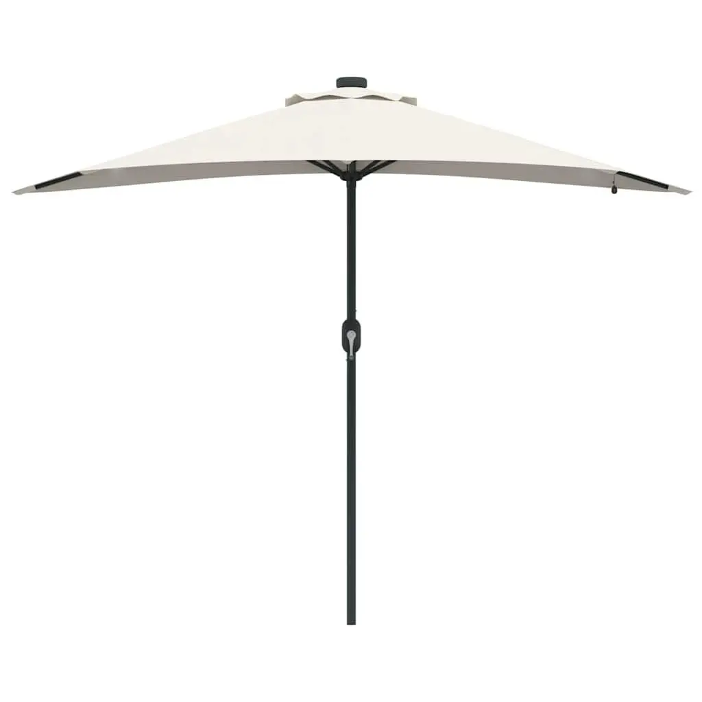 Garden Parasol Outdoor Umbrella Sunshade Patio Shade Brown 294x150x223cm