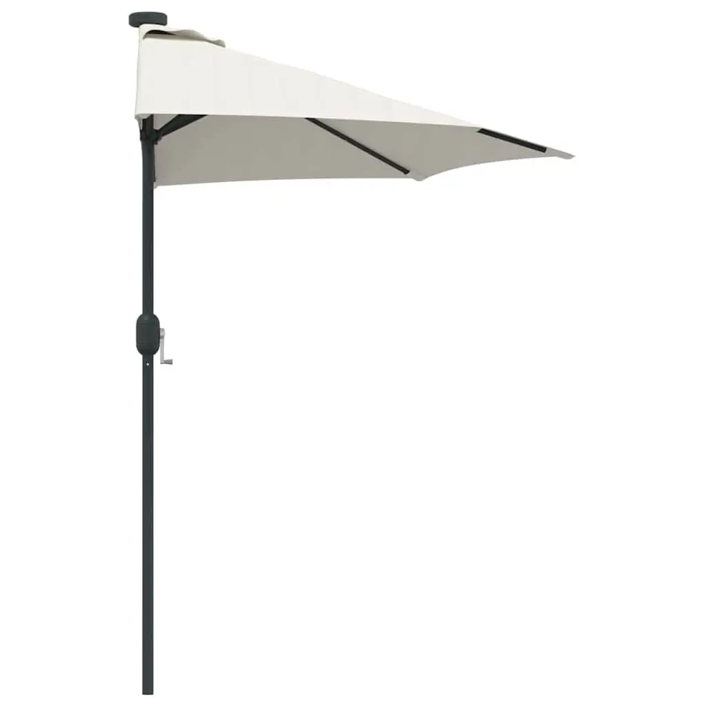 Garden Parasol Outdoor Umbrella Sunshade Patio Shade Brown 294x150x223cm
