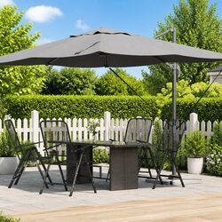 Cantilever Parasol 351x250x260cm, Anthracite with UV Protection