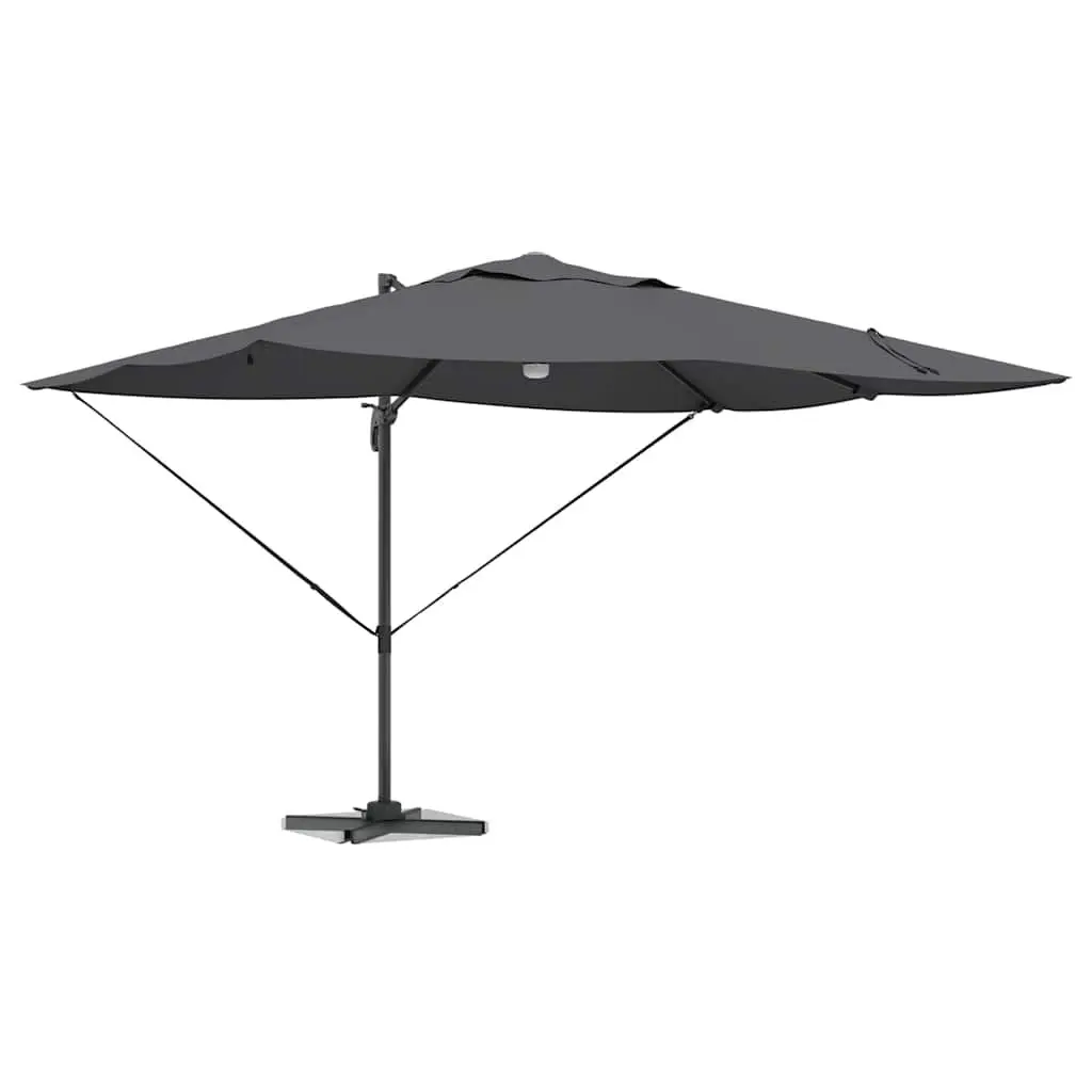 Cantilever Parasol Anthracite 351x250x253cm Outdoor Garden Shade Rotating
