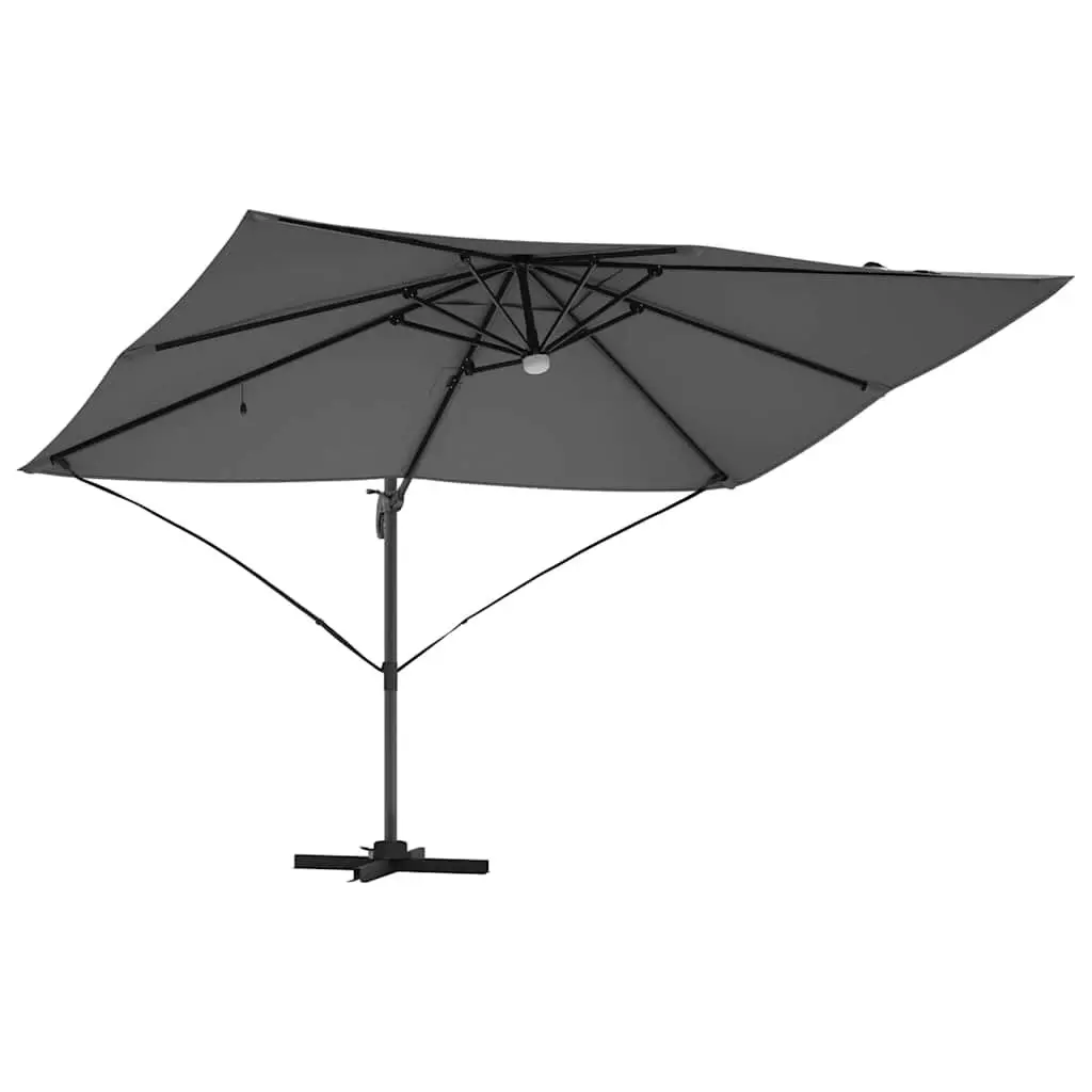 Cantilever Parasol Anthracite 351x250x253cm Outdoor Garden Shade Rotating