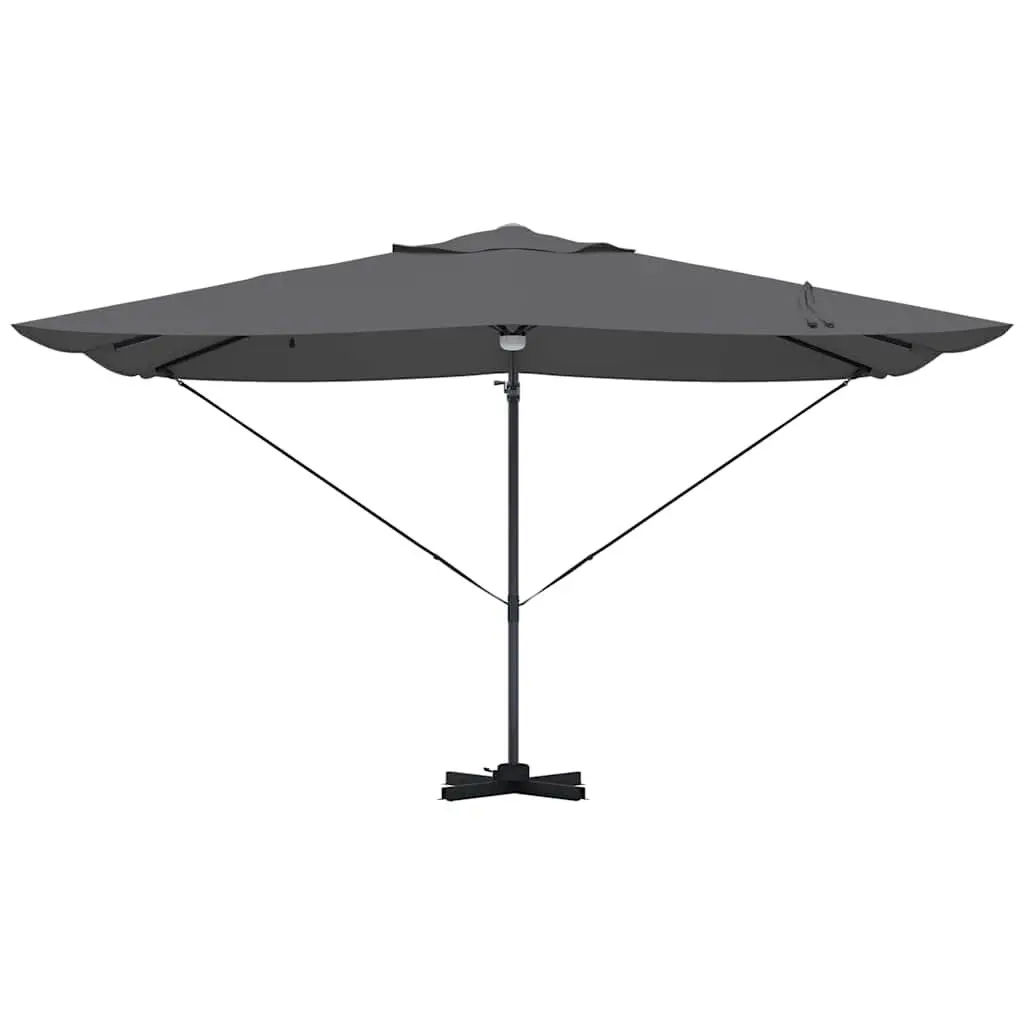 Cantilever Parasol Anthracite 351x250x253cm Outdoor Garden Shade Rotating