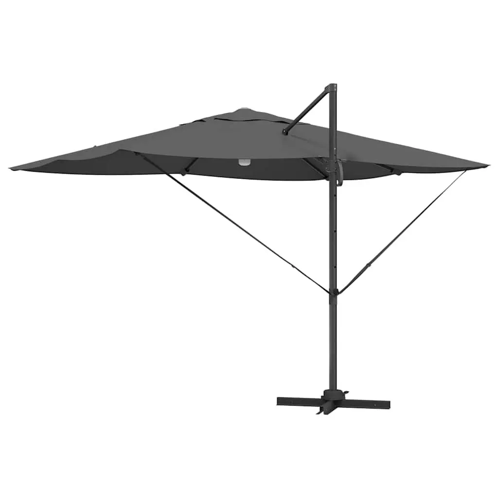 Cantilever Parasol Anthracite 351x250x253cm Outdoor Garden Shade Rotating