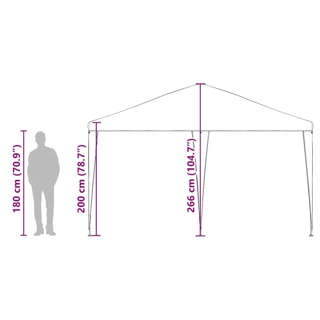 Party Tent Outdoor Garden 400x400x266cm