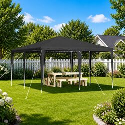 Specifications of the Anthracite Party Tent: 400 x 400 x 266 cm