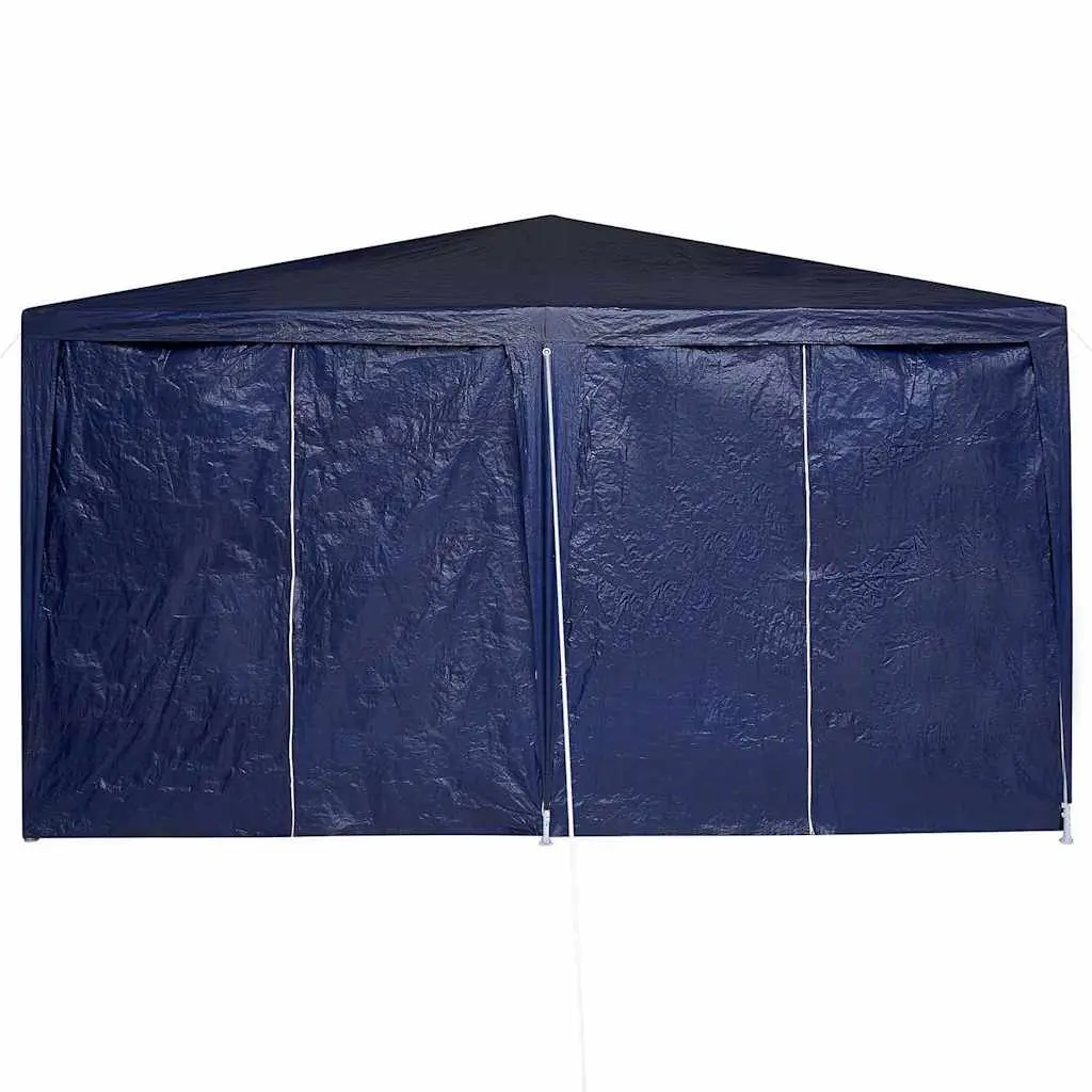Party Tent Outdoor 400x400x266cm Blue Canopy Gazebo with Removable Sidewalls
