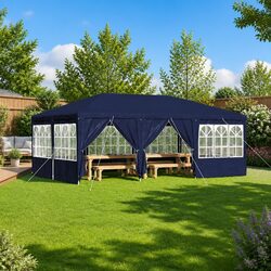Party Tent Specifications: 600 x 400 x 266 cm, Blue Canopy