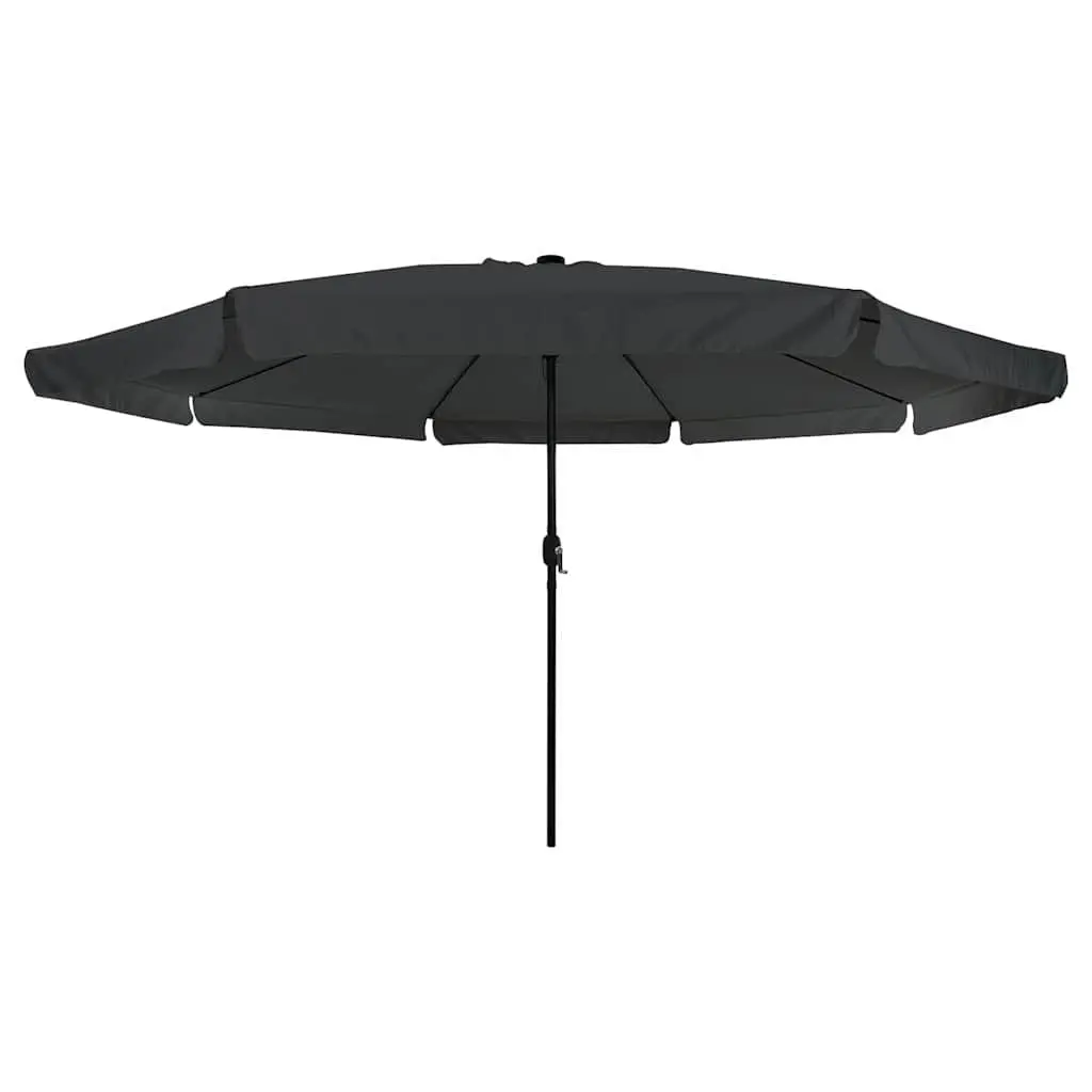 Garden Parasol Outdoor Umbrella 395x395x245cm Sunshade with LED Lighting Anthracite