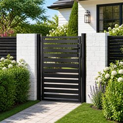 Specifications of the Black Aluminium Garden Gate 100x120cm