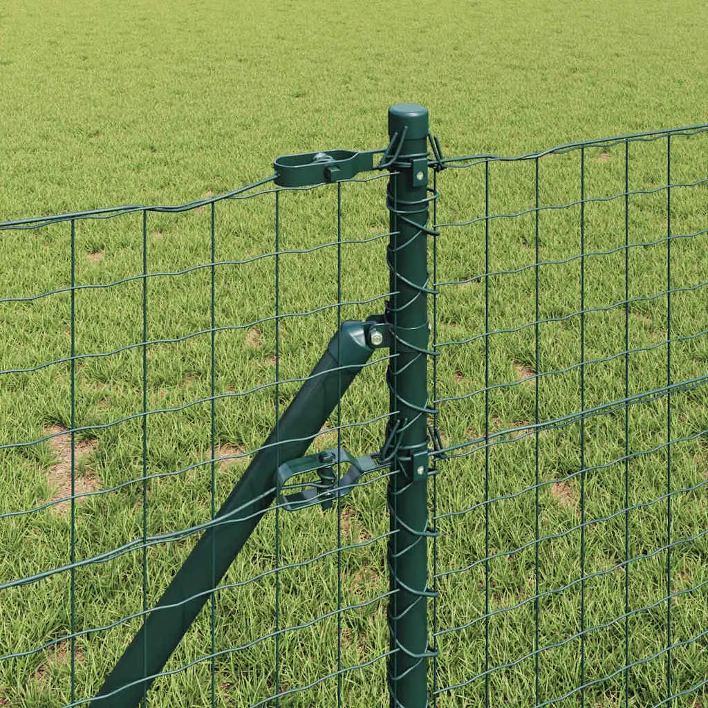 Embedded Fence Post Green Steel Garden Boundary Marker 13 Piece