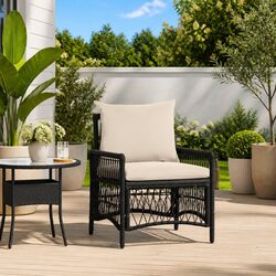 Garden Chair Dimensions: 73 x 61 x 77 cm with Cushion