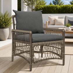 Specifications of Grey Poly Rattan Garden Chair with Cushion