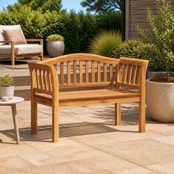 Specifications for Teak Wood Outdoor Bench 120x53.5x85cm