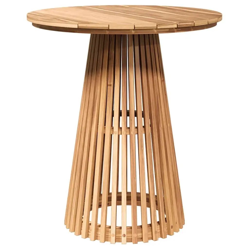 Outdoor Side Table Brown Round Garden Patio Furniture Modern Design 70x70x75cm
