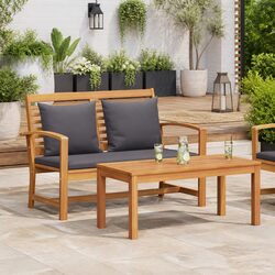 Dimensions of Outdoor Bench: Solid Teak Wood Construction