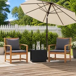 Outdoor Sectional Sofa Chair Set: 65 x 60 x 76.5 cm