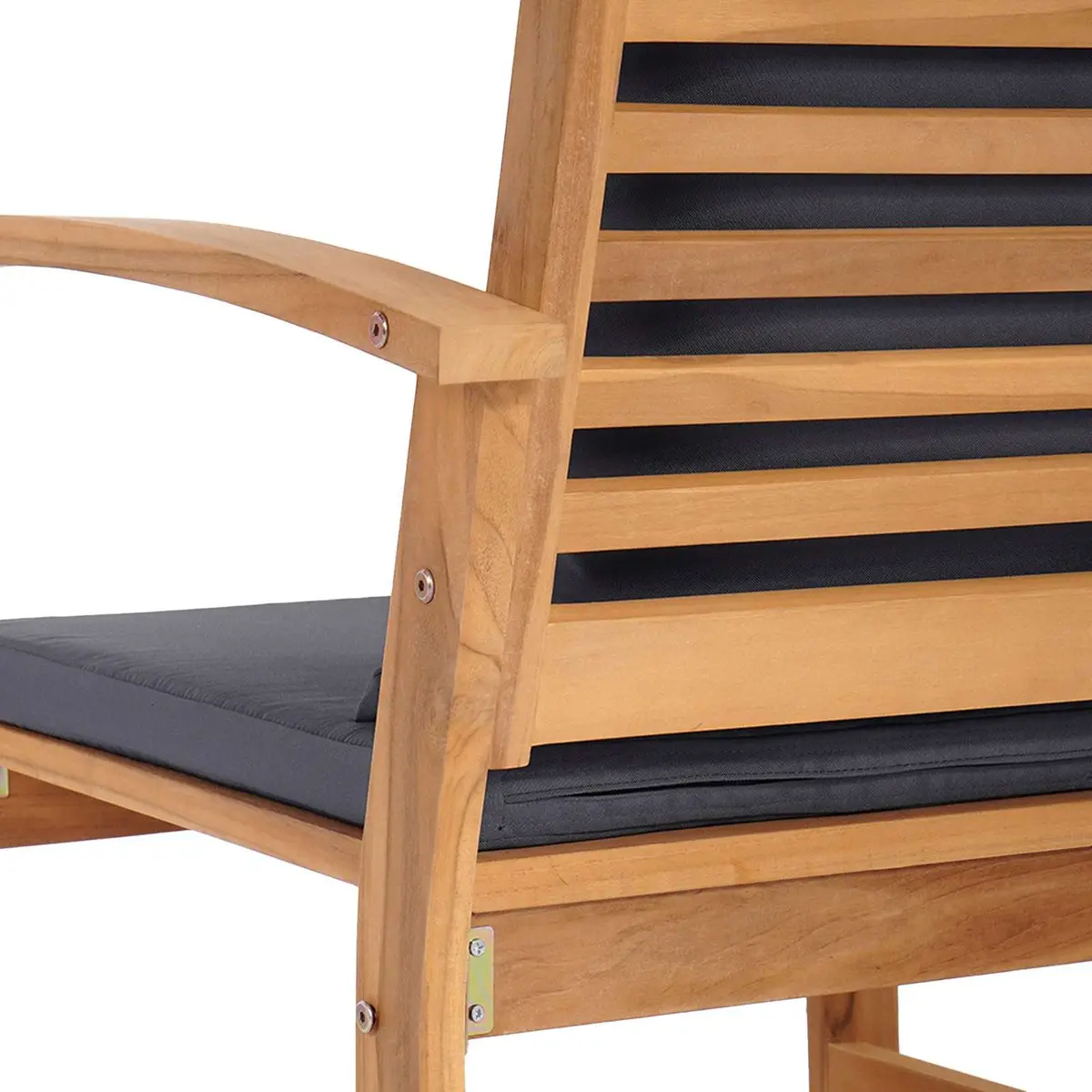 Outdoor Chairs Set for Garden Patio 2 Piece Brown Dark Grey 65x60x76.5cm