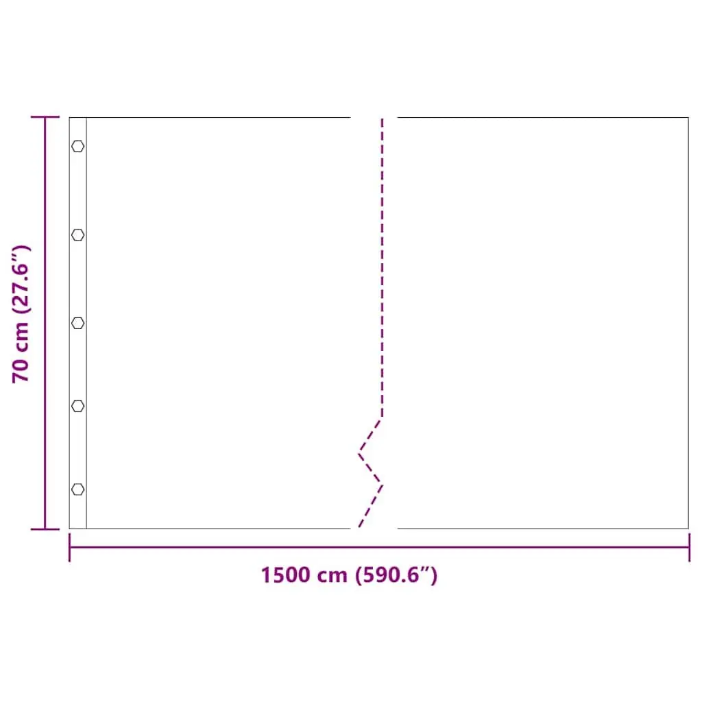 Black Polyethylene Root Barrier Mat 0.7 x 15 m