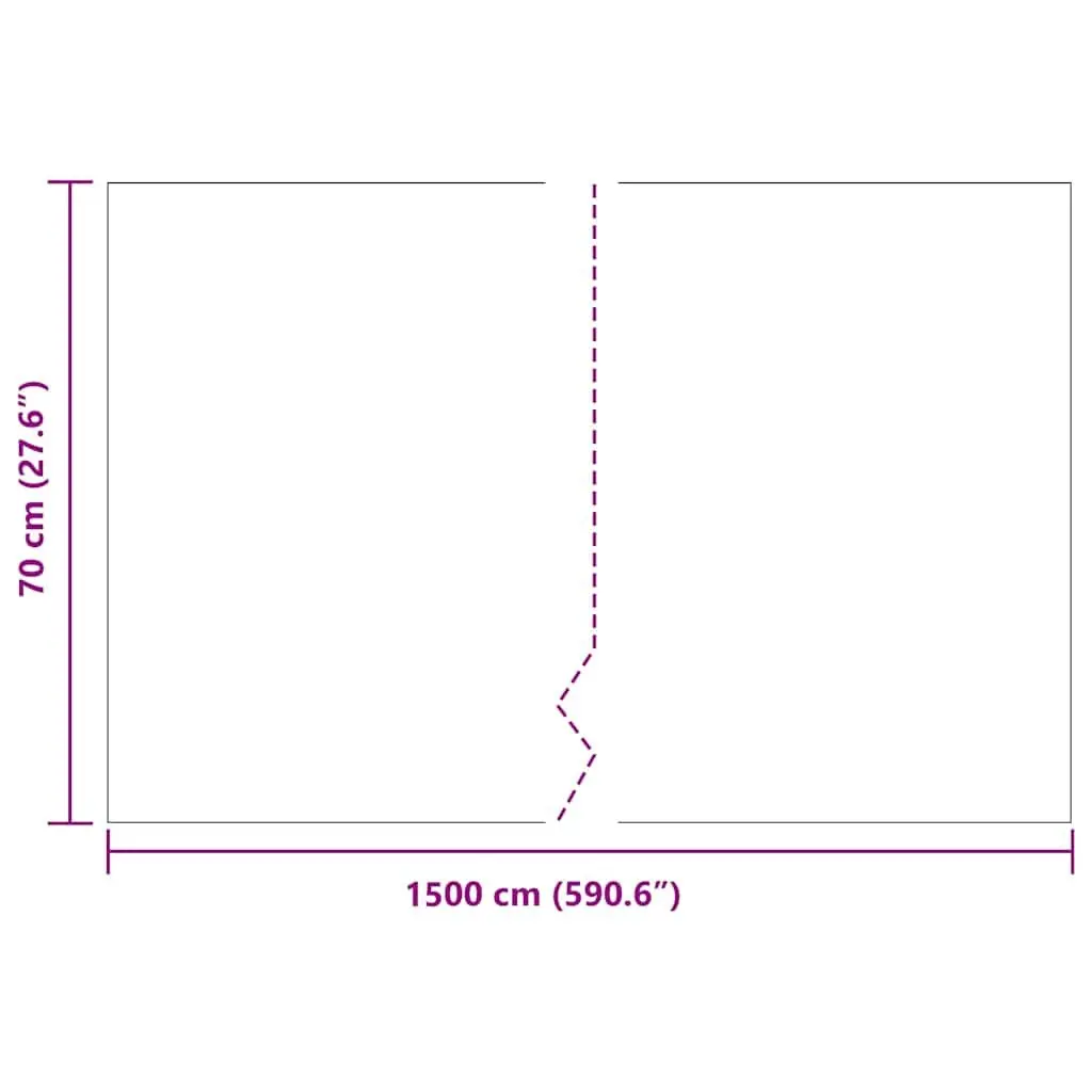 Root Barrier for Garden 0.7 x 15 m Polyethylene Weed Control