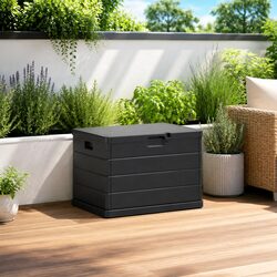 Garden Storage Box: Anthracite, 77.5 x 54.5 x 53 cm