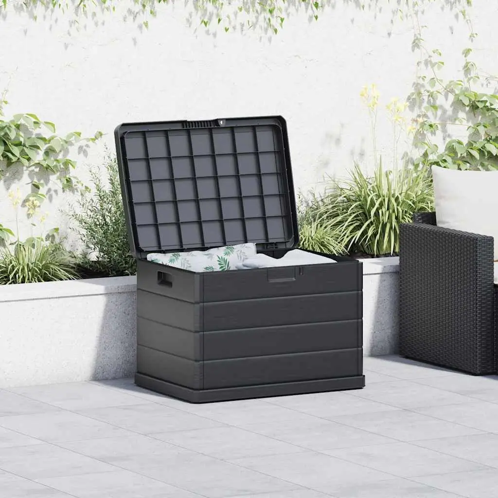 Garden Storage Box Outdoor Indoor Anthracite 77.5 x 54.5 x 53 cm
