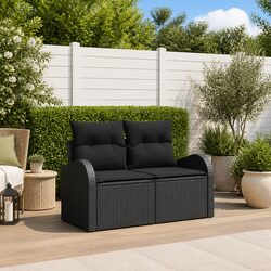 Specifications for Black Poly Rattan Outdoor Sofa