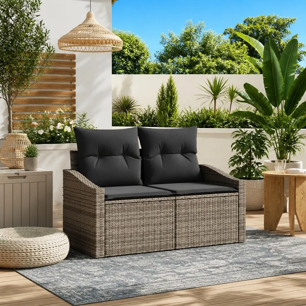 Modular Garden Sofa Outdoor Patio Furniture Grey 123x62x69cm