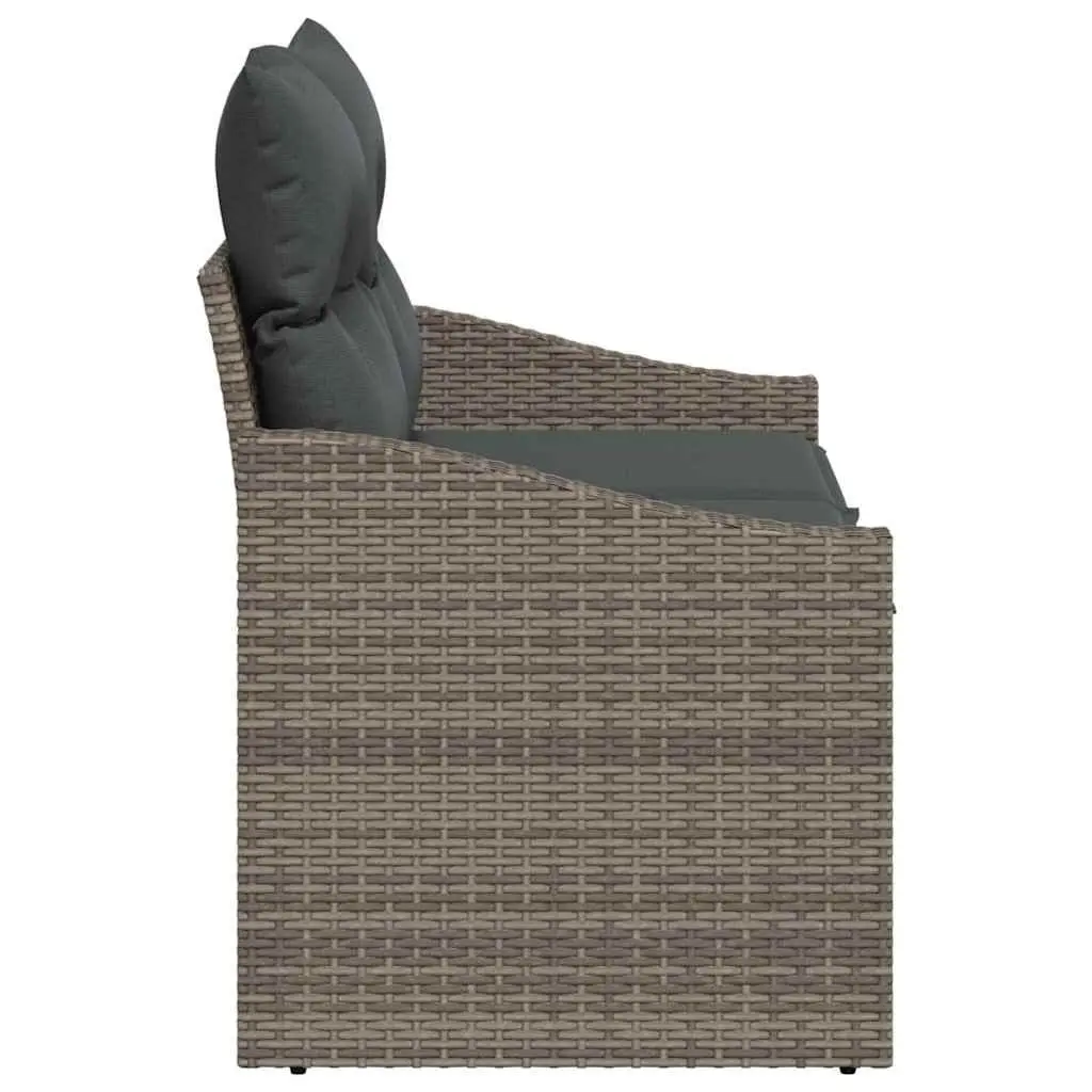 Modular Garden Sofa Outdoor Patio Furniture Grey 123x62x69cm