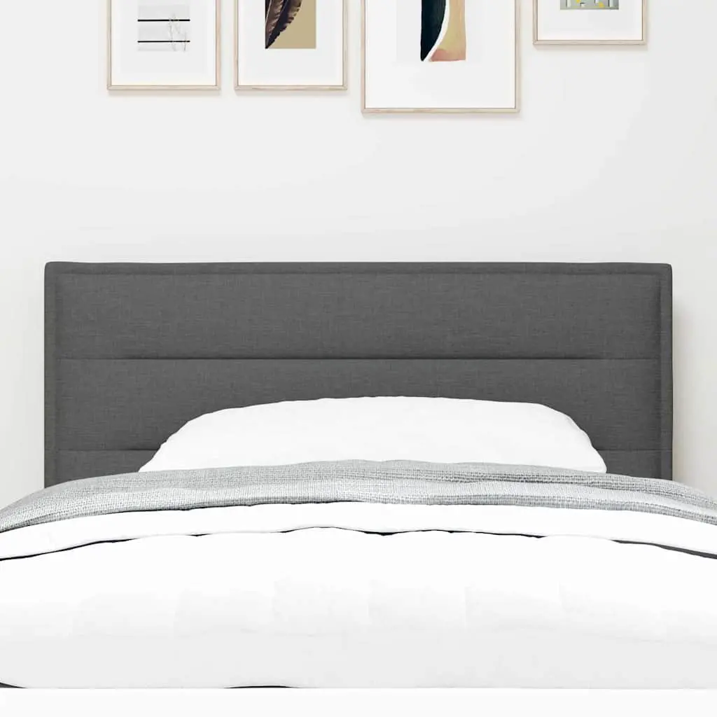 Headboard Fabric Dark Grey 100cm Height Adjustable Modern Bedroom Furniture