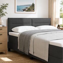 Light Grey Modern Headboard: 160 cm Adjustable Height