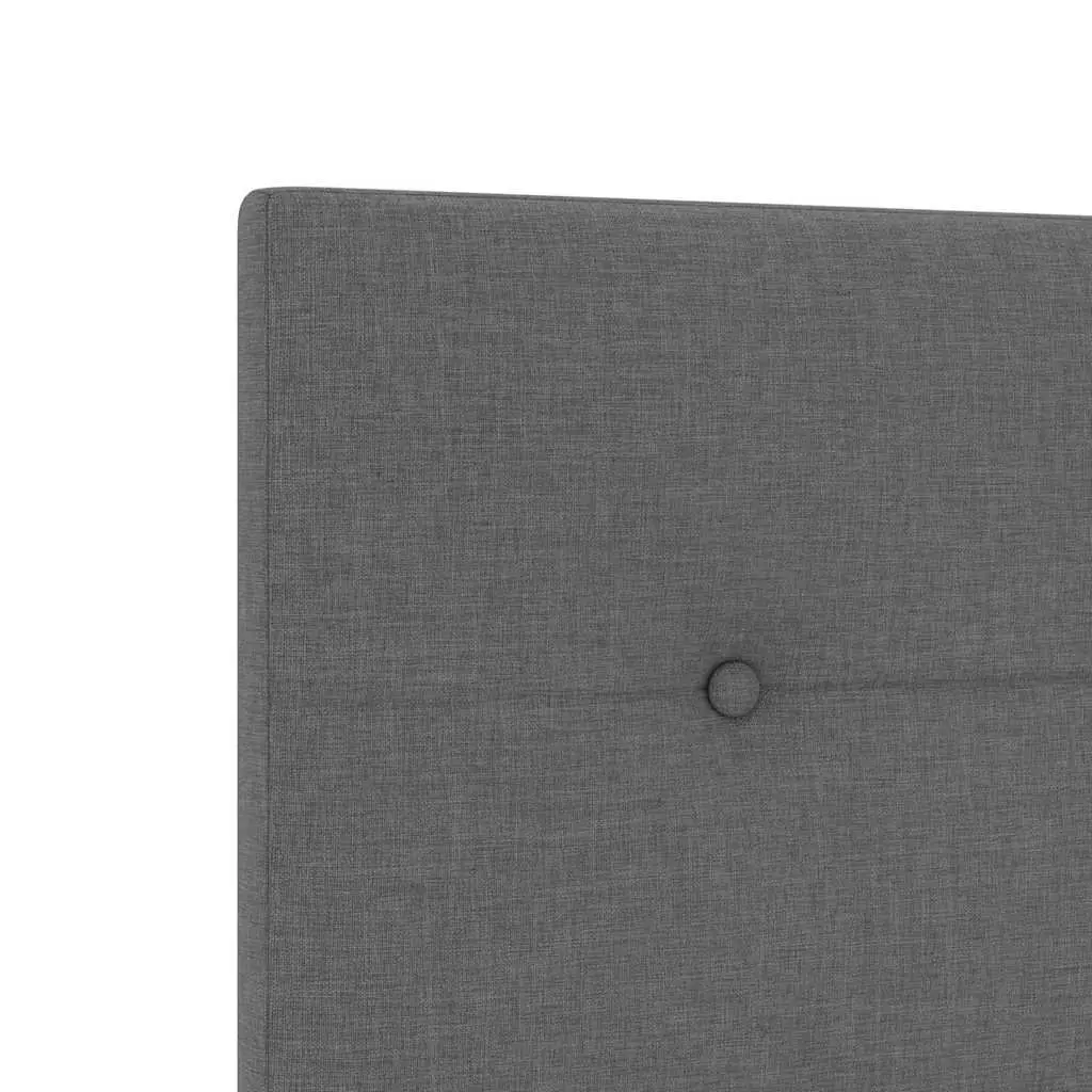 Height-Adjustable Headboard Grey Fabric Modern Bedroom 100cm Wall Mount