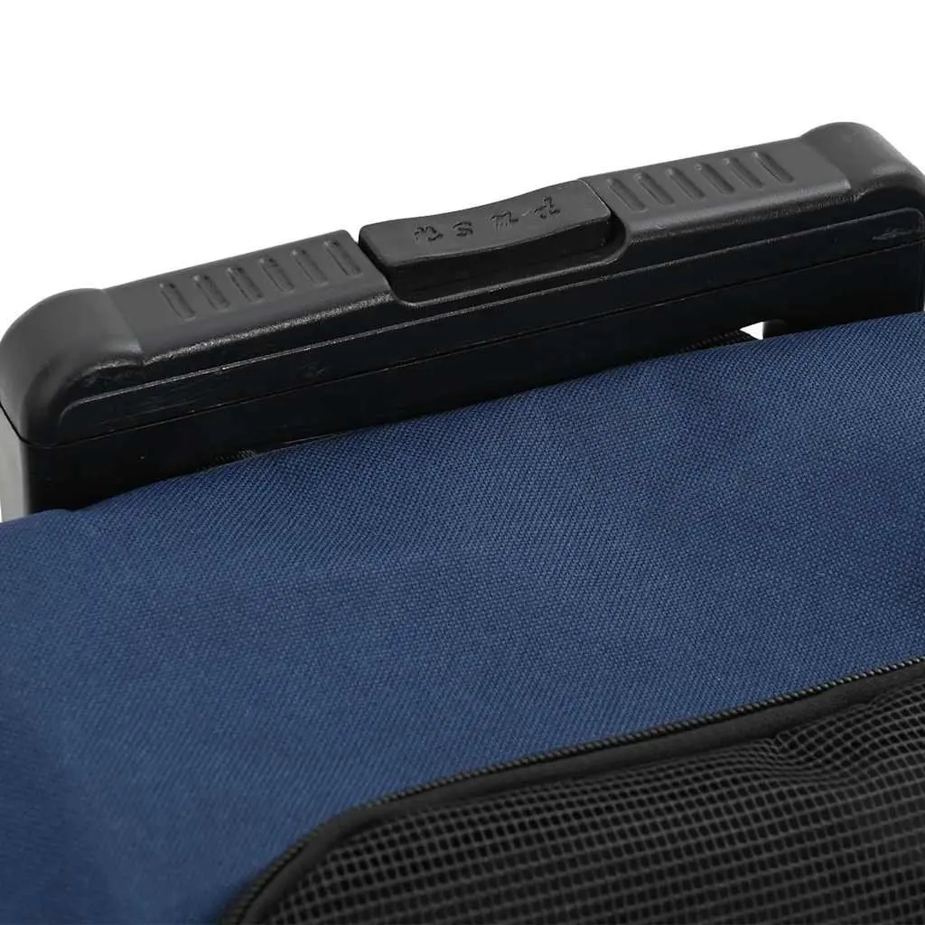 Pet Trolley 3-in-1 Rolling Carrier Backpack Hand Bag Blue 48 x 32 x 57-106 cm