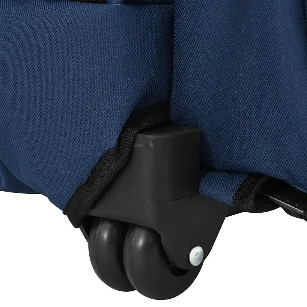 Pet Trolley 3-in-1 Rolling Carrier Backpack Hand Bag Blue 48 x 32 x 57-106 cm