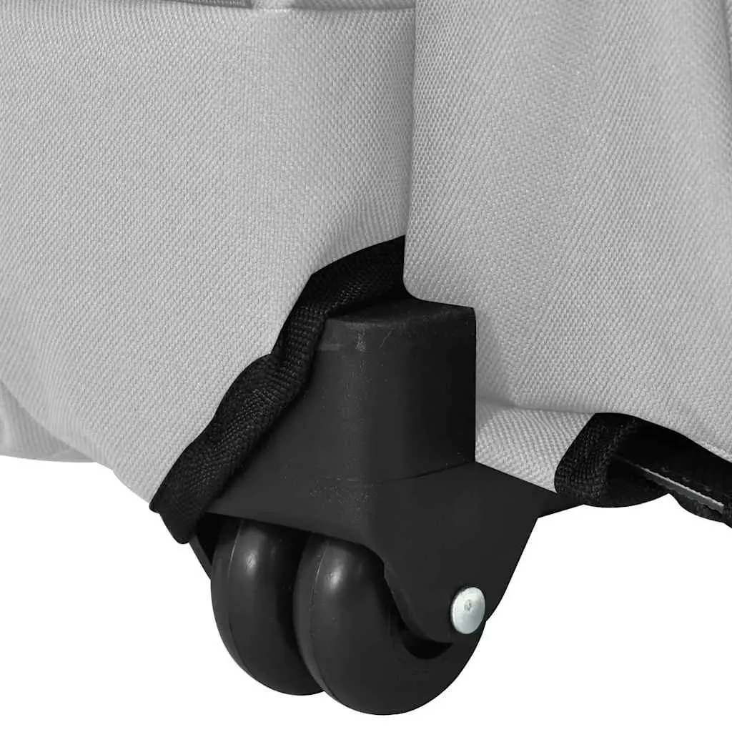 Pet Carrier 3-in-1 Backpack Rolling Trolley Handbag Grey Size Adjustable