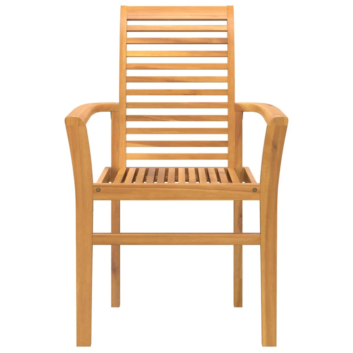 4-Piece Solid Teak Wood Dining Chair Set