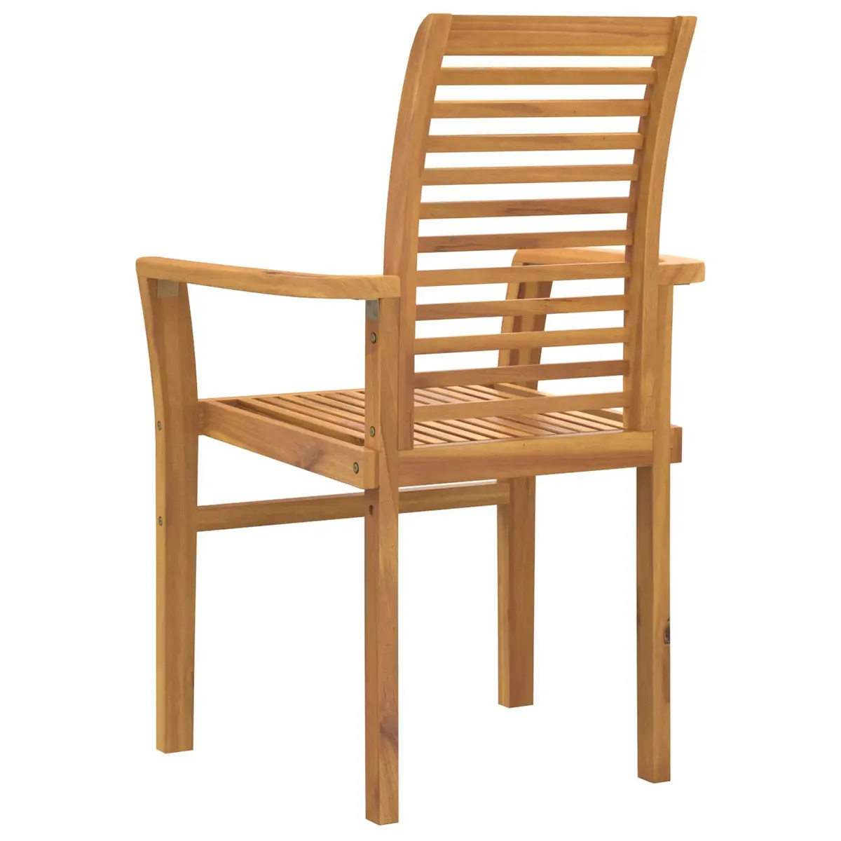 4-Piece Solid Teak Wood Dining Chair Set