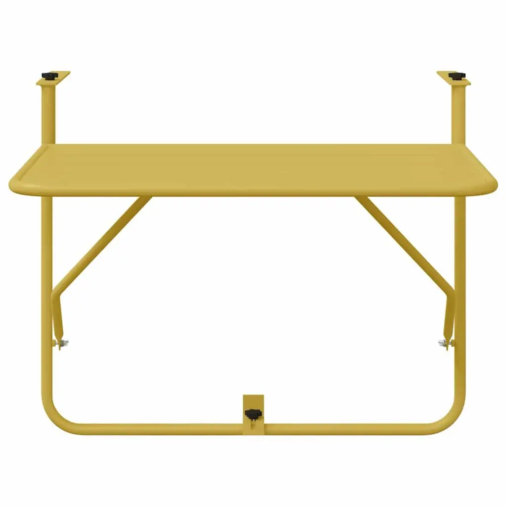 Hanging Balcony Table Outdoor Furniture Steel 60 x 39 x 65 cm