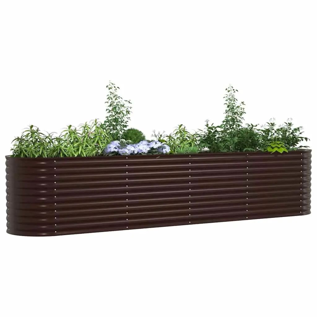 Raised Garden Bed 400x80x81cm Steel
