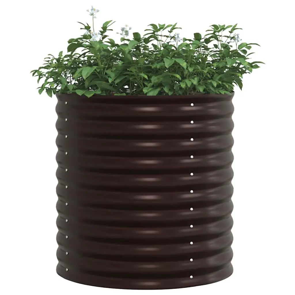 Raised Bed Garden Planter Steel Outdoor 80x80x81cm